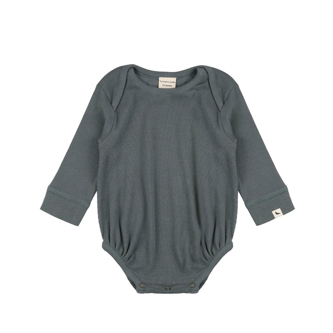 Rib bodysuit - moss - Borro - rent baby kids clothes