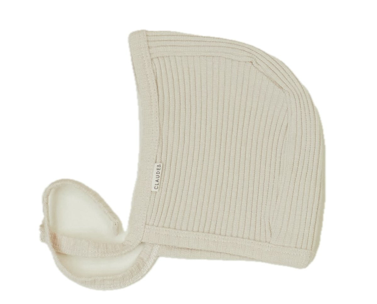 Rib bonnet - oat - Borro - rent baby kids clothes