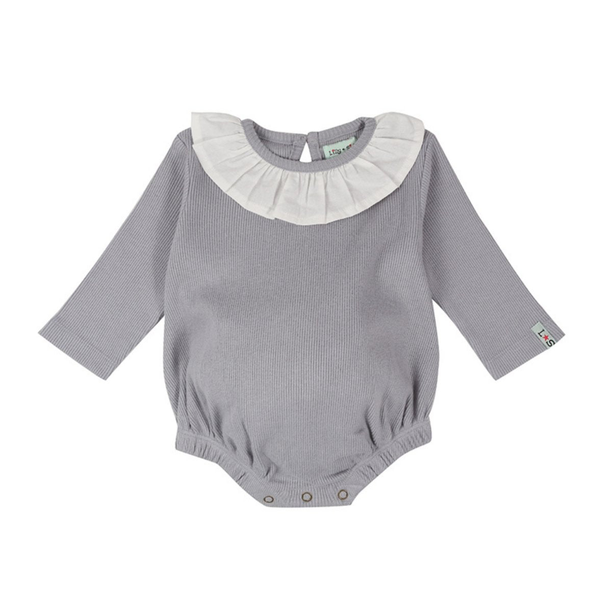 Rib bubble long - sleeve bodysuit - Borro - rent baby kids clothes