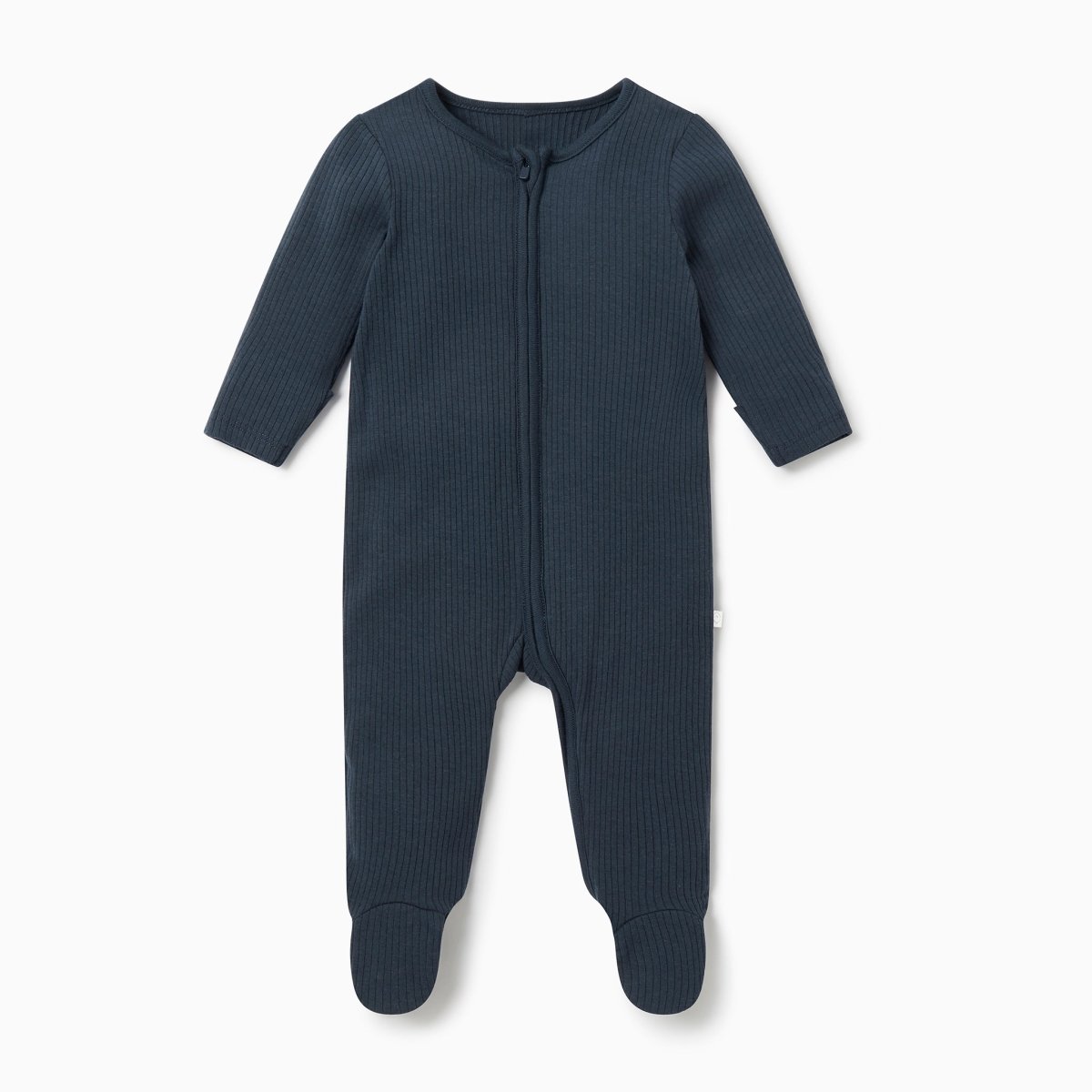 Ribbed double zip sleepsuit - navy - Borro - rent baby kids clothes