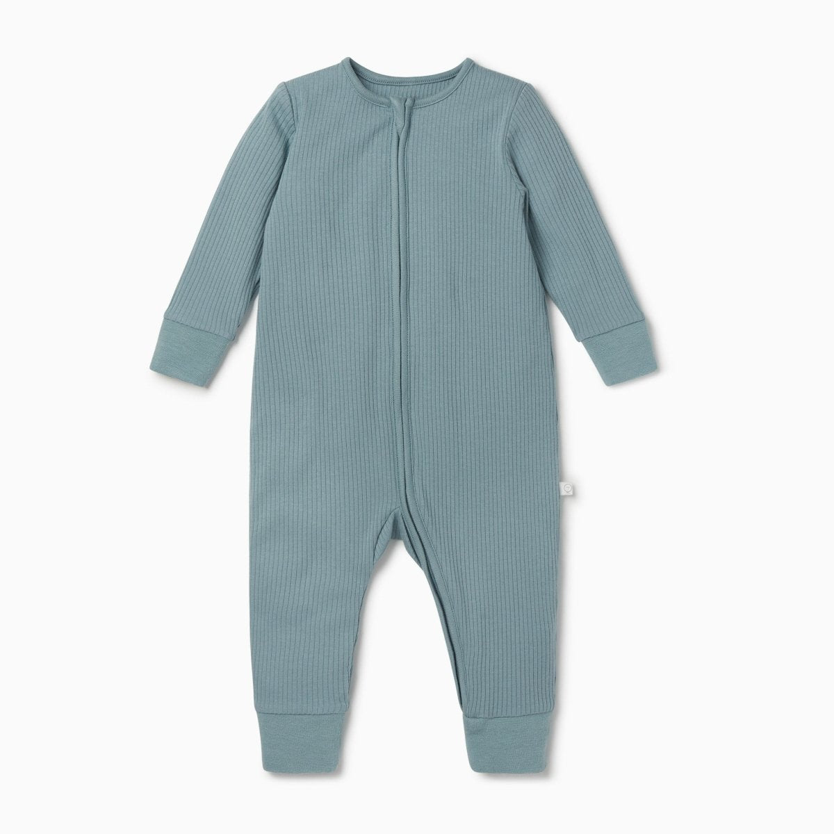 Ribbed double zip sleepsuit - sky - Borro - rent baby kids clothes