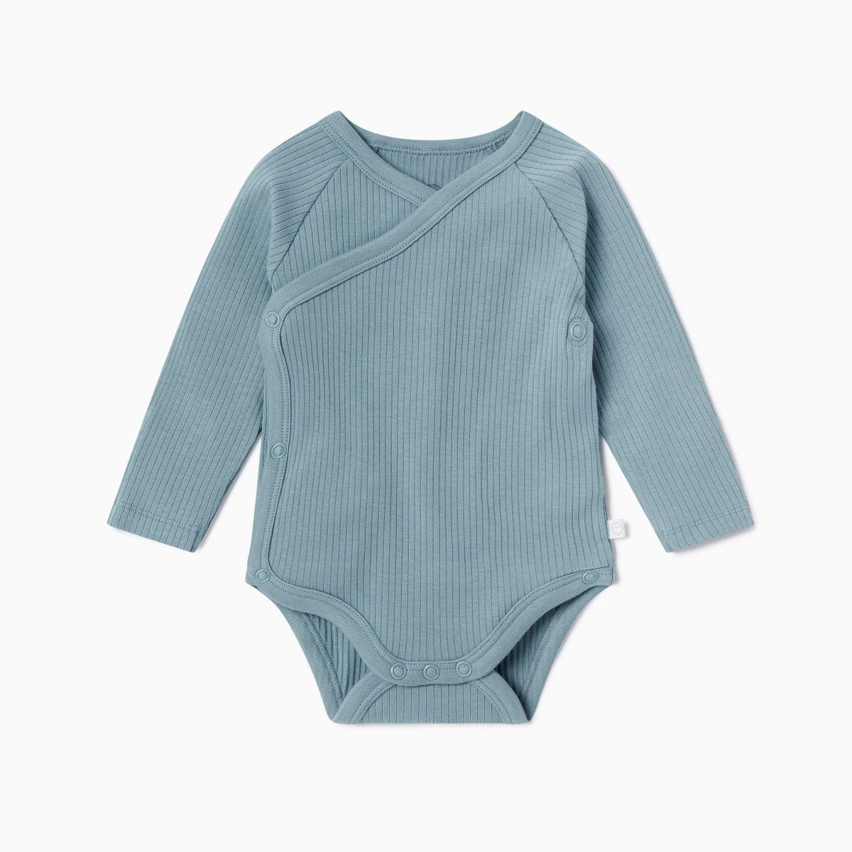 Ribbed kimono long sleeve bodysuit - sky - Borro - rent baby kids clothes