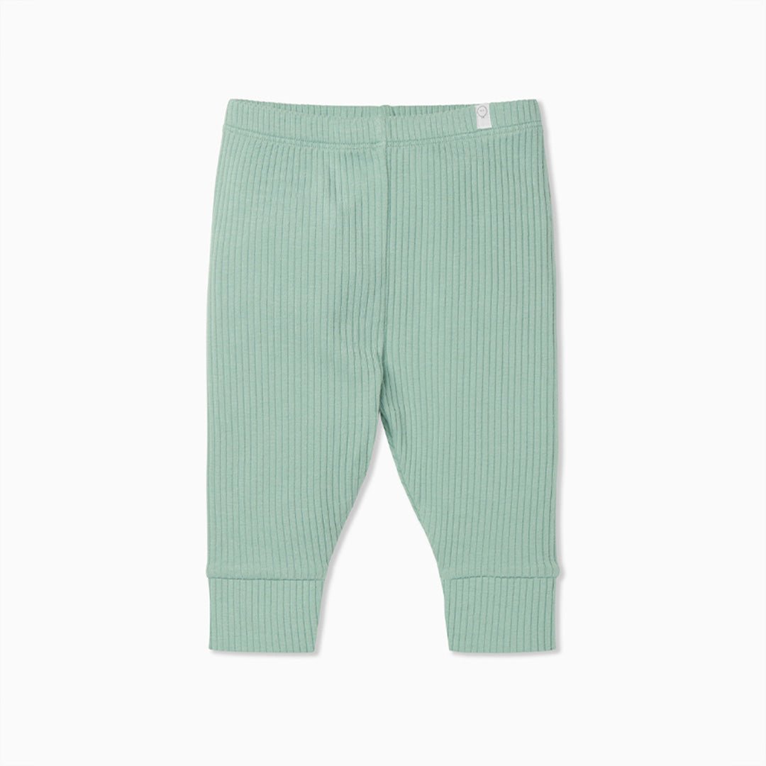 Ribbed leggings - mint - Borro - rent baby kids clothes