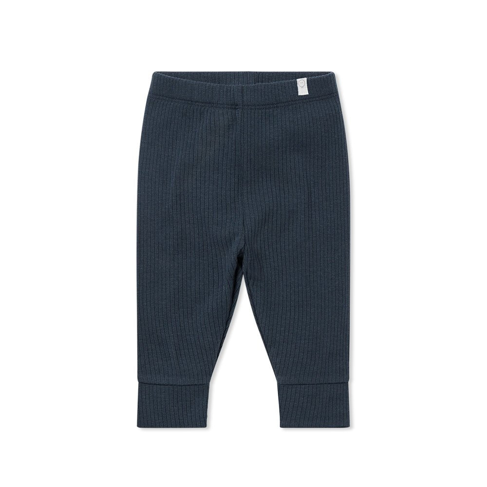 Ribbed leggings - navy - Borro - rent baby kids clothes