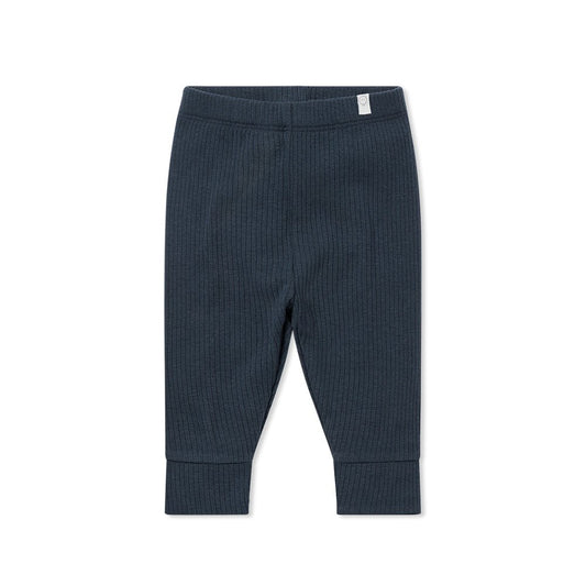 Ribbed leggings - navy - Borro - rent baby kids clothes