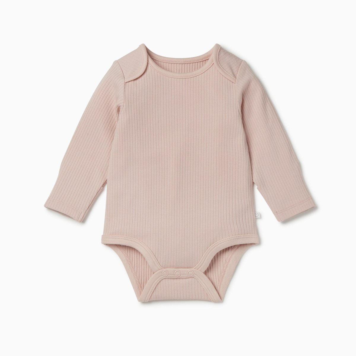 Ribbed long sleeve bodysuit - blush - Borro - rent baby kids clothes