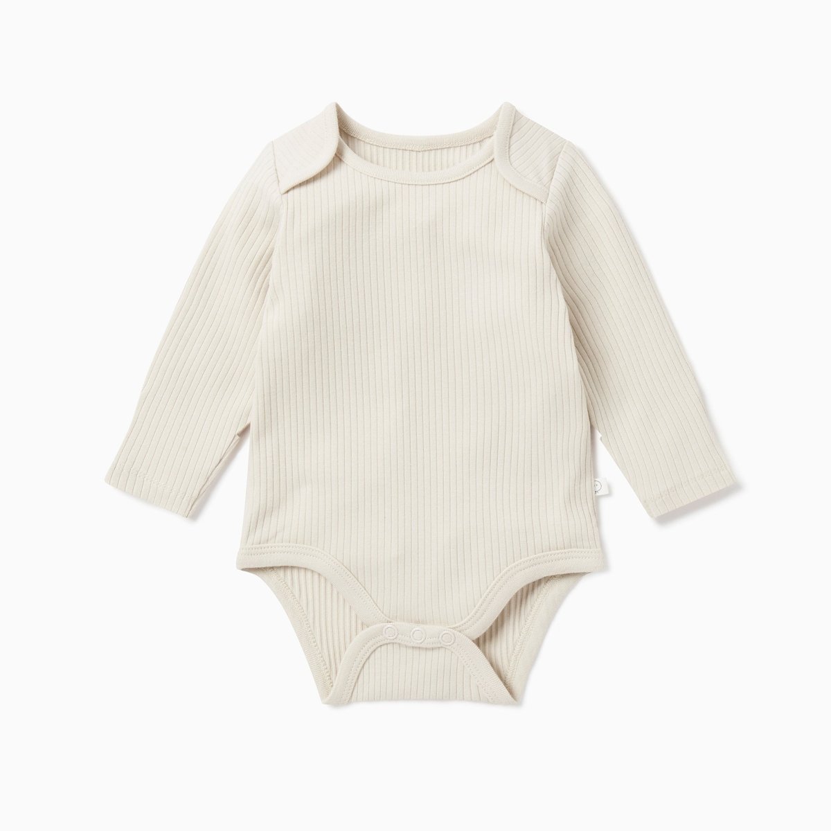 Ribbed long sleeve bodysuit - ecru - Borro - rent baby kids clothes