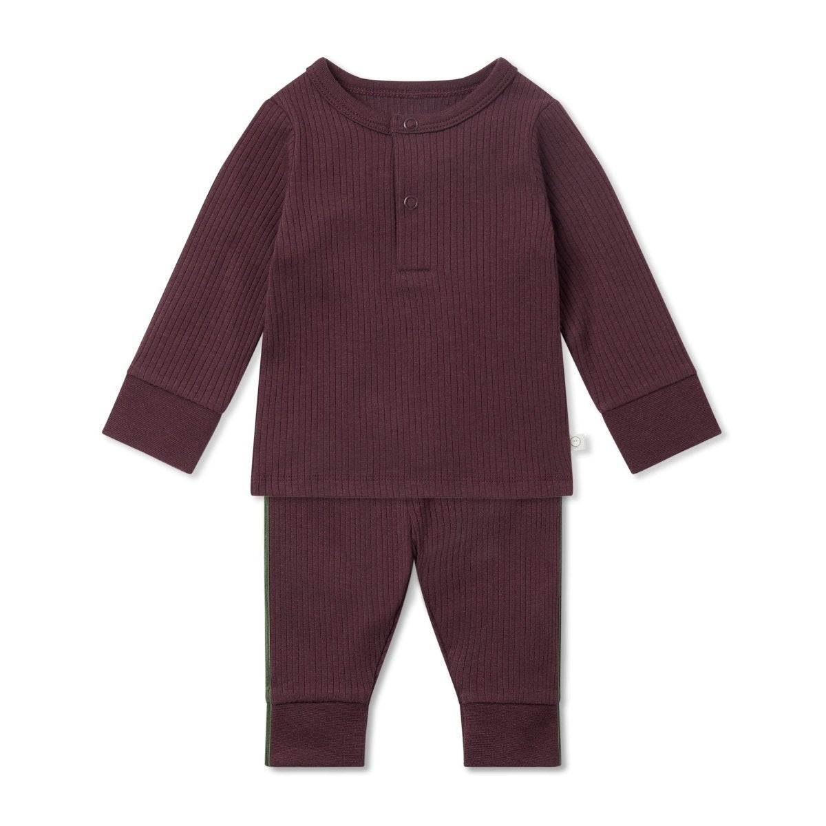 Ribbed pyjamas - berry - Borro - rent baby kids clothes