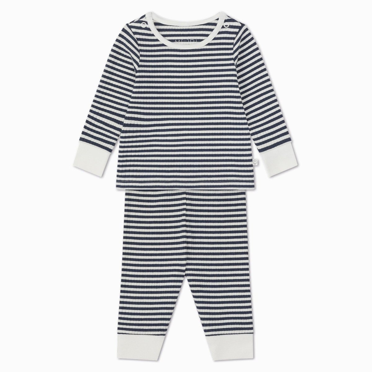 Ribbed pyjamas - navy stripe - Borro - rent baby kids clothes