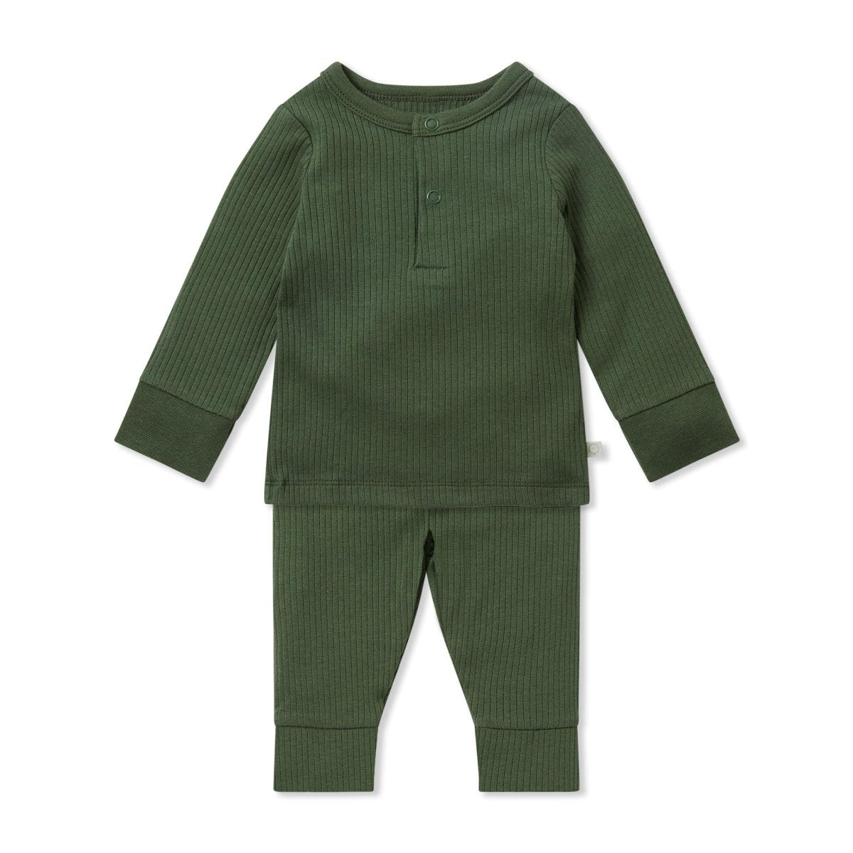 Ribbed pyjamas - pine - Borro - rent baby kids clothes