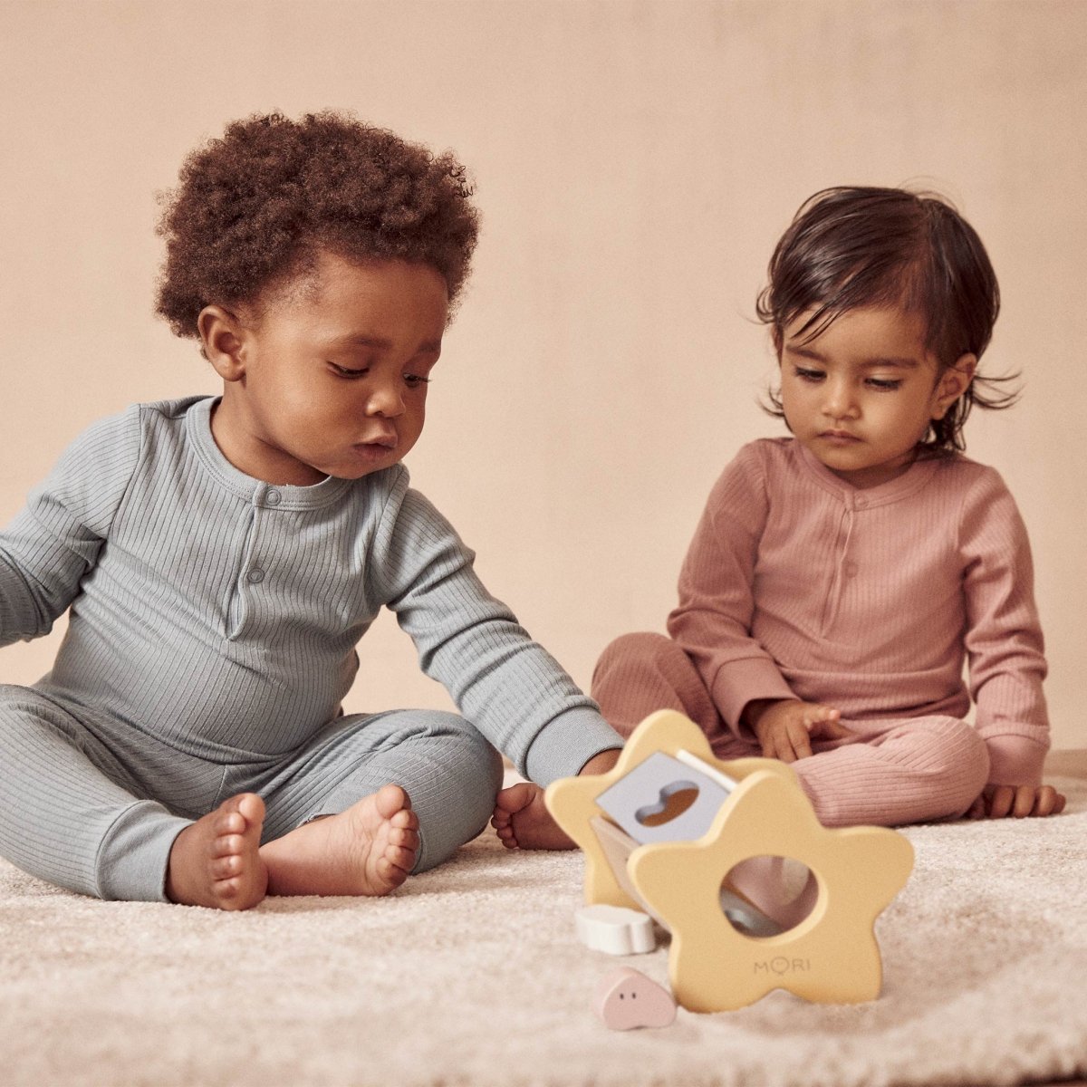 Ribbed pyjamas - rose - Borro - rent baby kids clothes