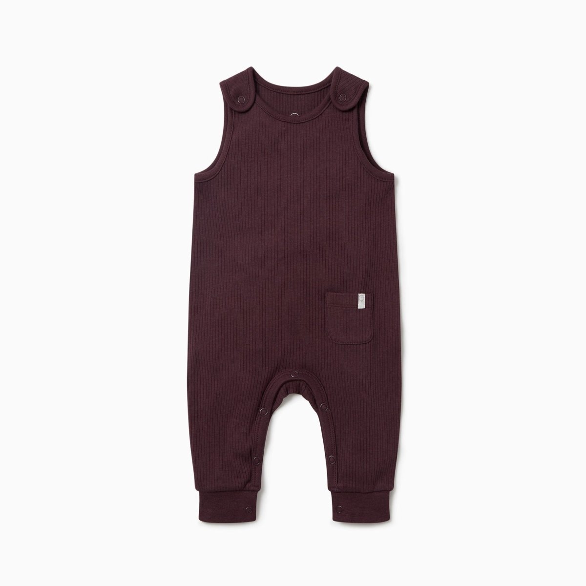 Ribbed romper - berry - Borro - rent baby kids clothes