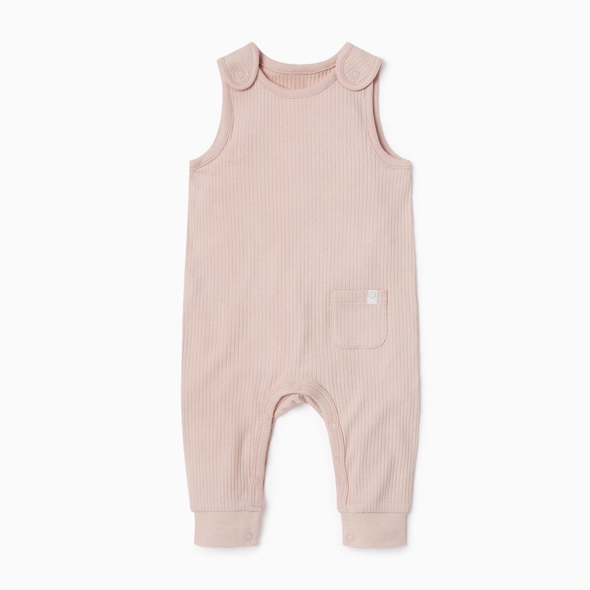 Ribbed romper - blush - Borro - rent baby kids clothes