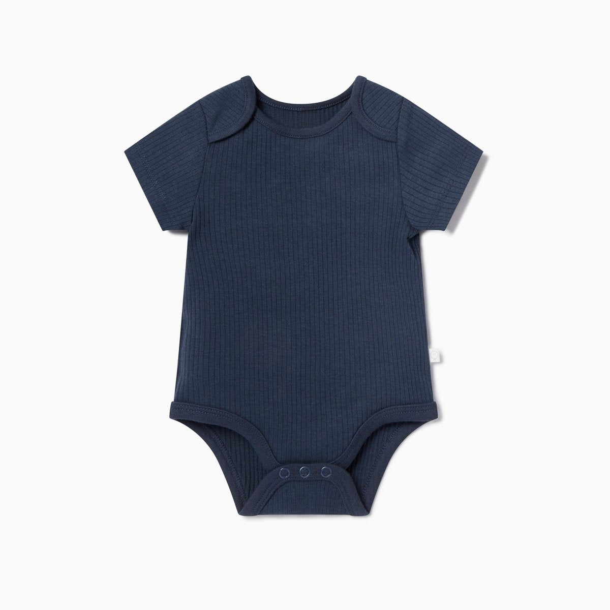 Ribbed short sleeve bodysuit - navy - Borro - rent baby kids clothes