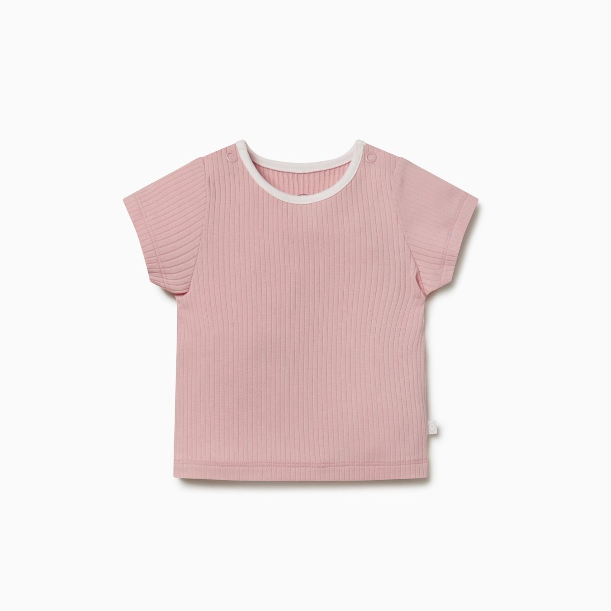 Ribbed short sleeve t-shirt - rose - Borro - rent baby kids clothes