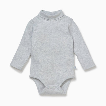 Roll neck long sleeve bodysuit - grey - Borro - rent baby kids clothes