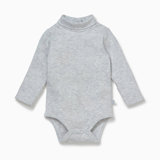 Roll neck long sleeve bodysuit - grey - Borro - rent baby kids clothes