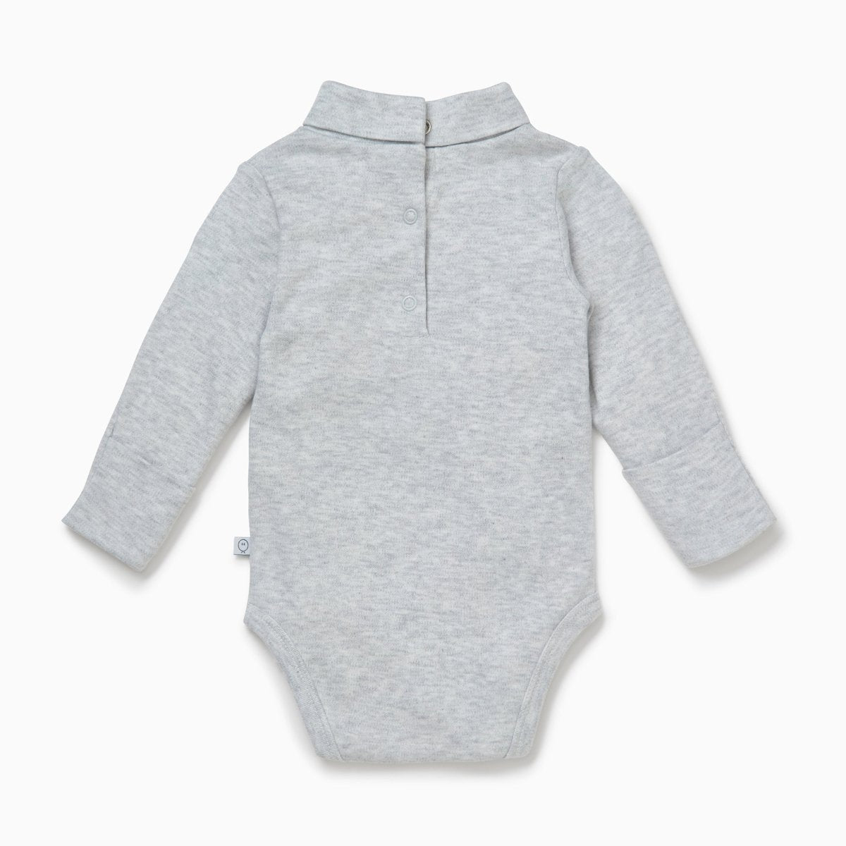 Roll neck long sleeve bodysuit - grey - Borro - rent baby kids clothes