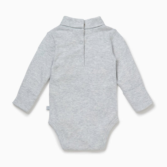 Roll neck long sleeve bodysuit - grey - Borro - rent baby kids clothes