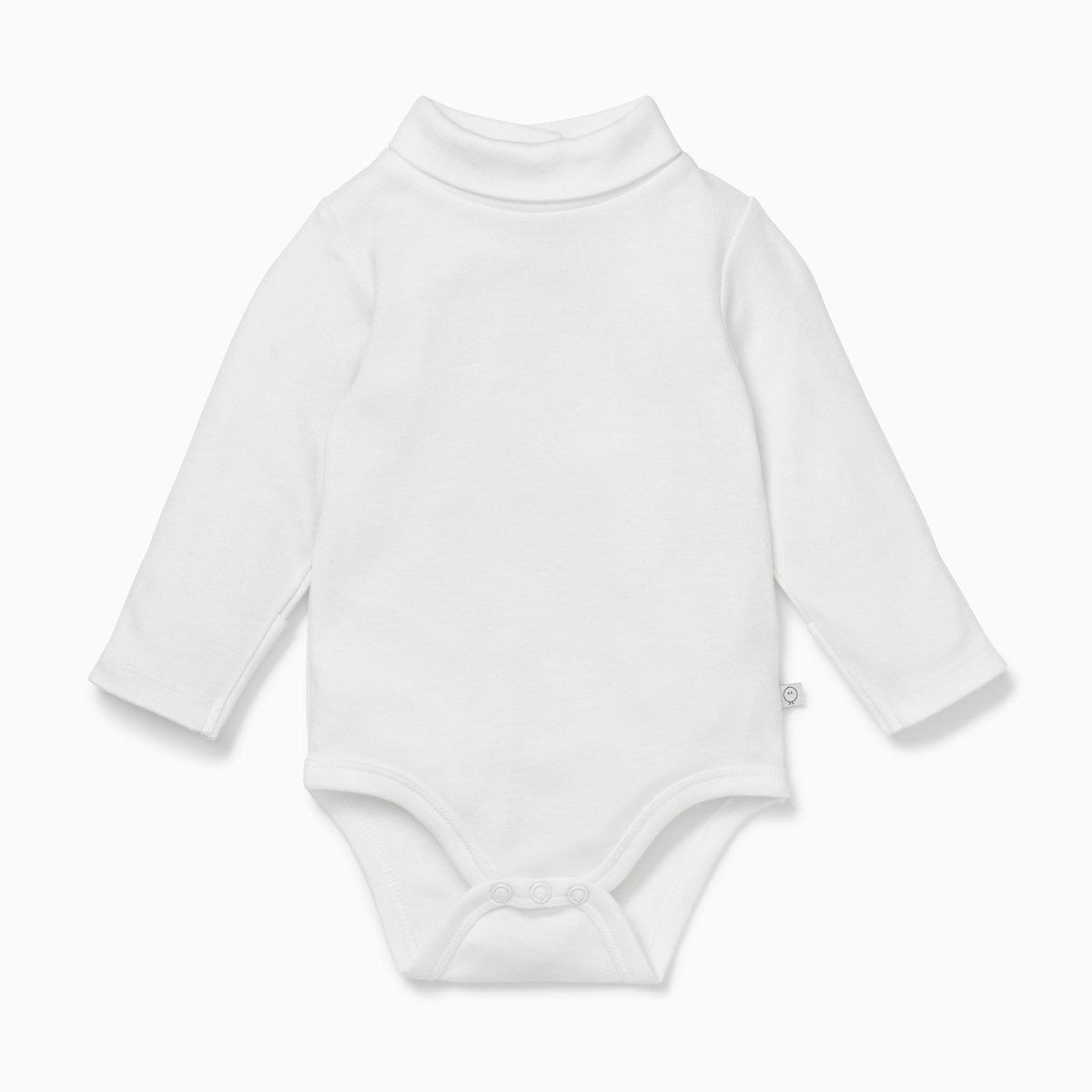 Roll neck long sleeve bodysuit - white - Borro - rent baby kids clothes