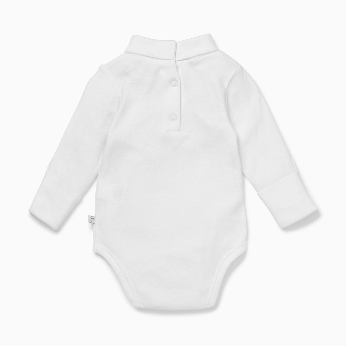 Roll neck long sleeve bodysuit - white - Borro - rent baby kids clothes