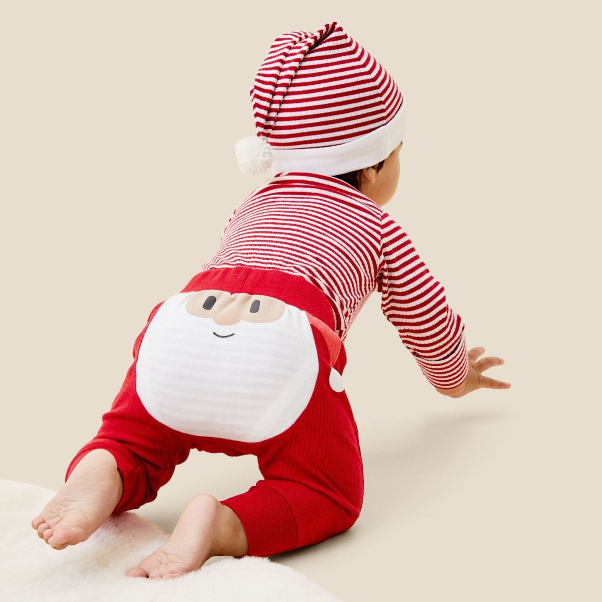 Santa ribbed joggers - Borro - rent baby kids clothes