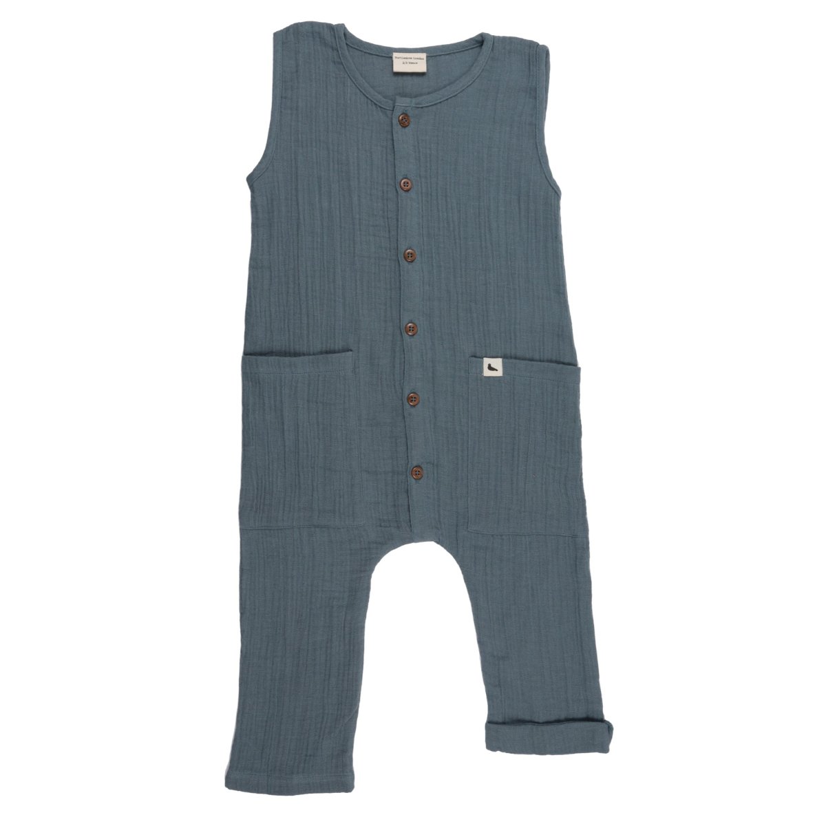 Sea gauze tank dungarees - Borro - rent baby kids clothes