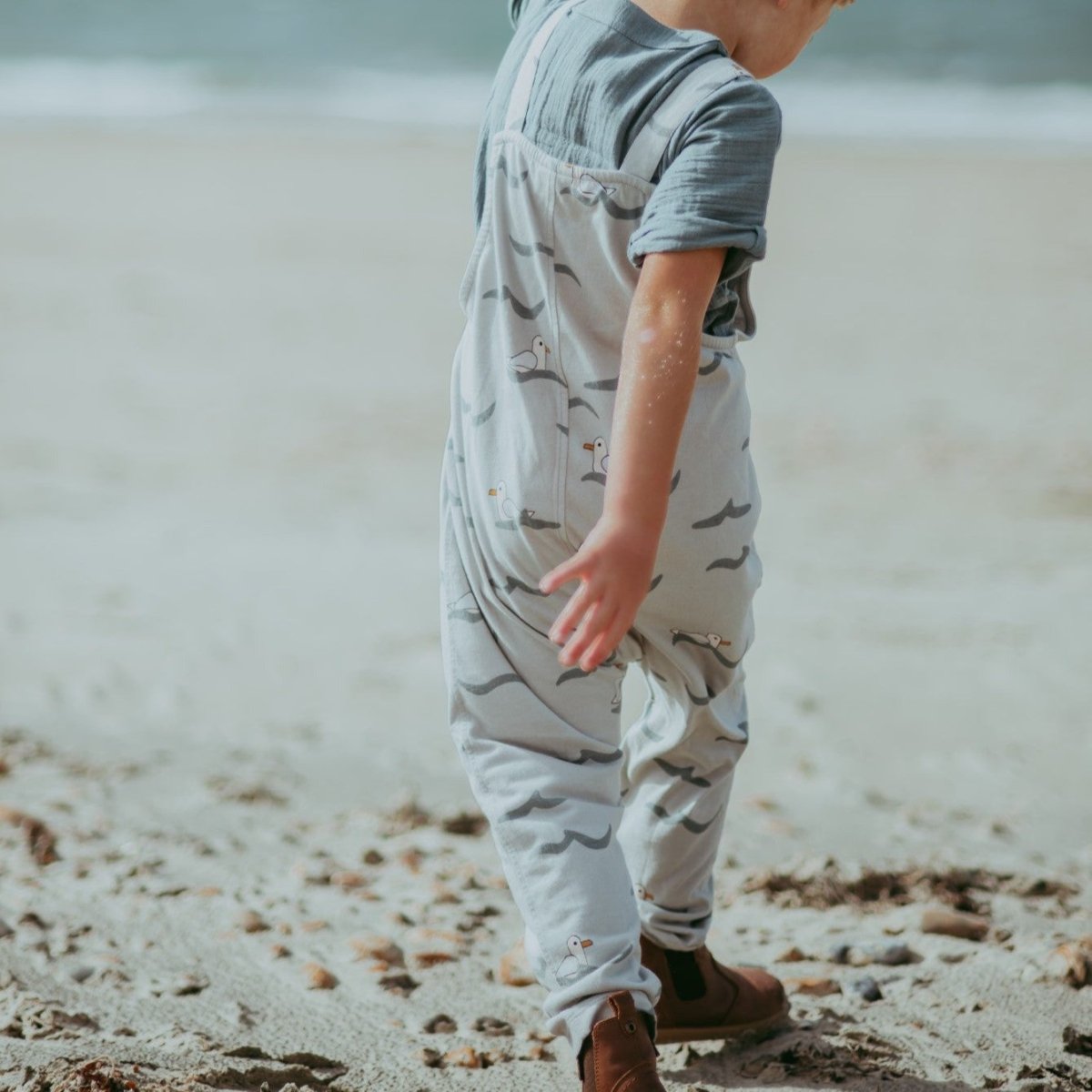 Seagull dungarees - Borro - rent baby kids clothes