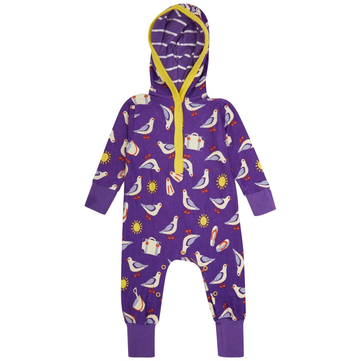 Seagulls hooded playsuit - Borro - rent baby kids clothes