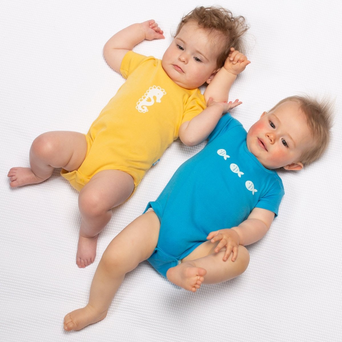 Seahorse short sleeve bodysuits - 2 pack - Borro - rent baby kids clothes