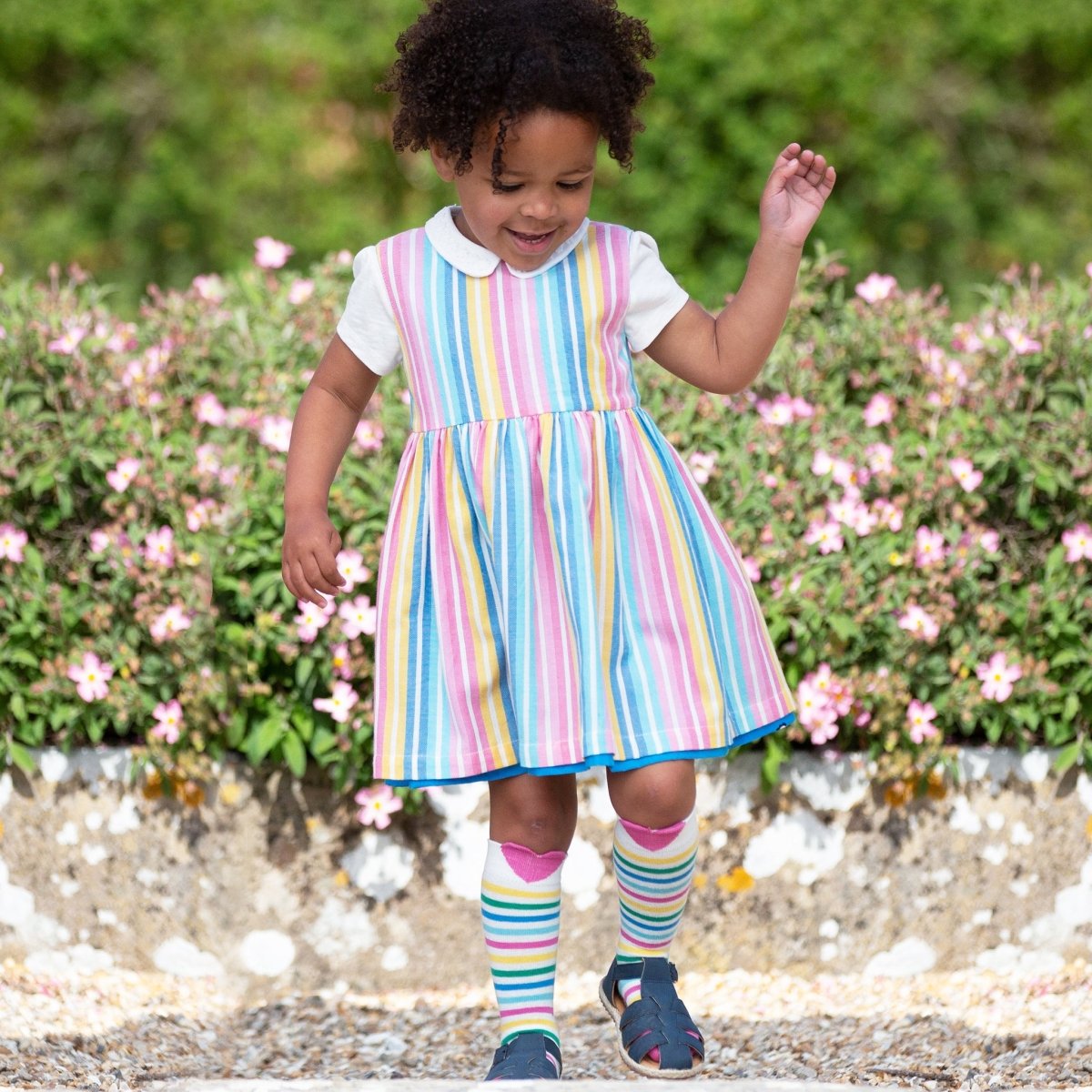 Seahorse stripe dress - Borro - rent baby kids clothes