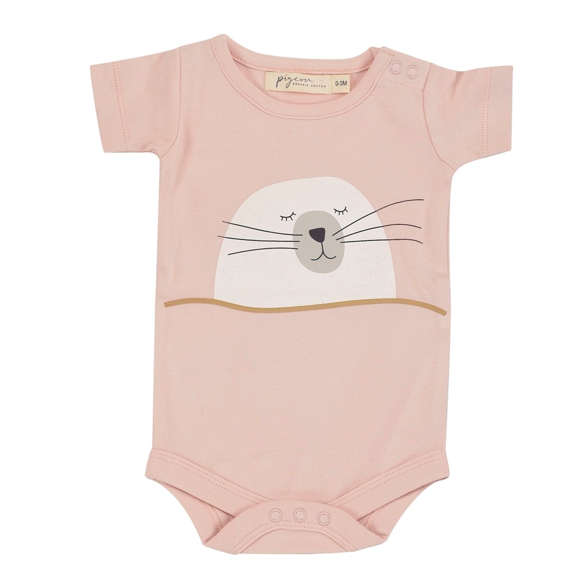 Seal short sleeve bodysuit - Borro - rent baby kids clothes