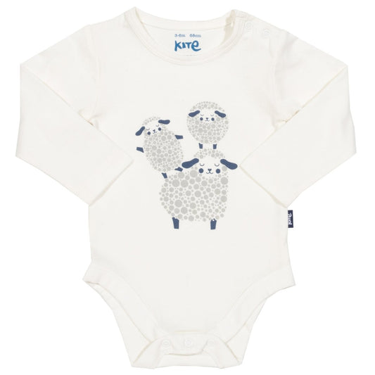 Sheep dreams long sleeve bodysuit - Borro - rent baby kids clothes