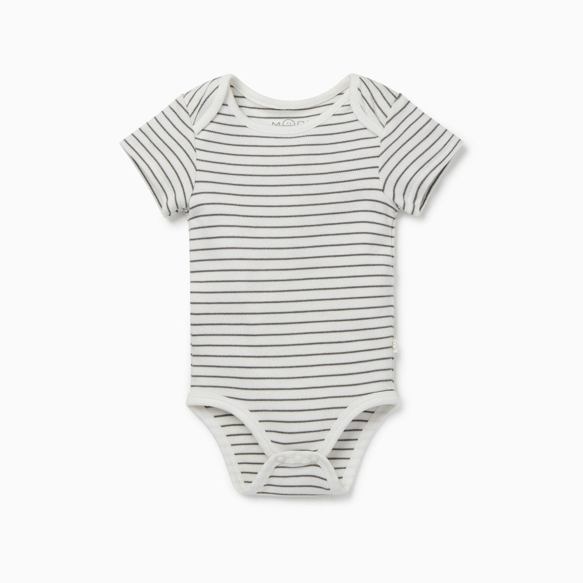 Short sleeve bodysuit - grey stripe - Borro - rent baby kids clothes