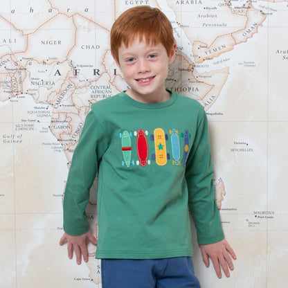 Skateboard long sleeve top - Borro - rent baby kids clothes