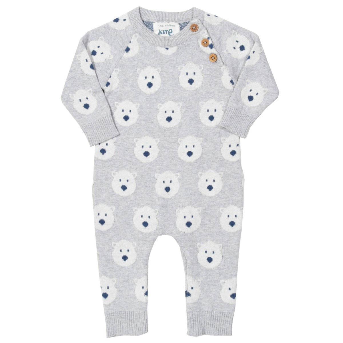 Snow bear knit romper - Borro - rent baby kids clothes