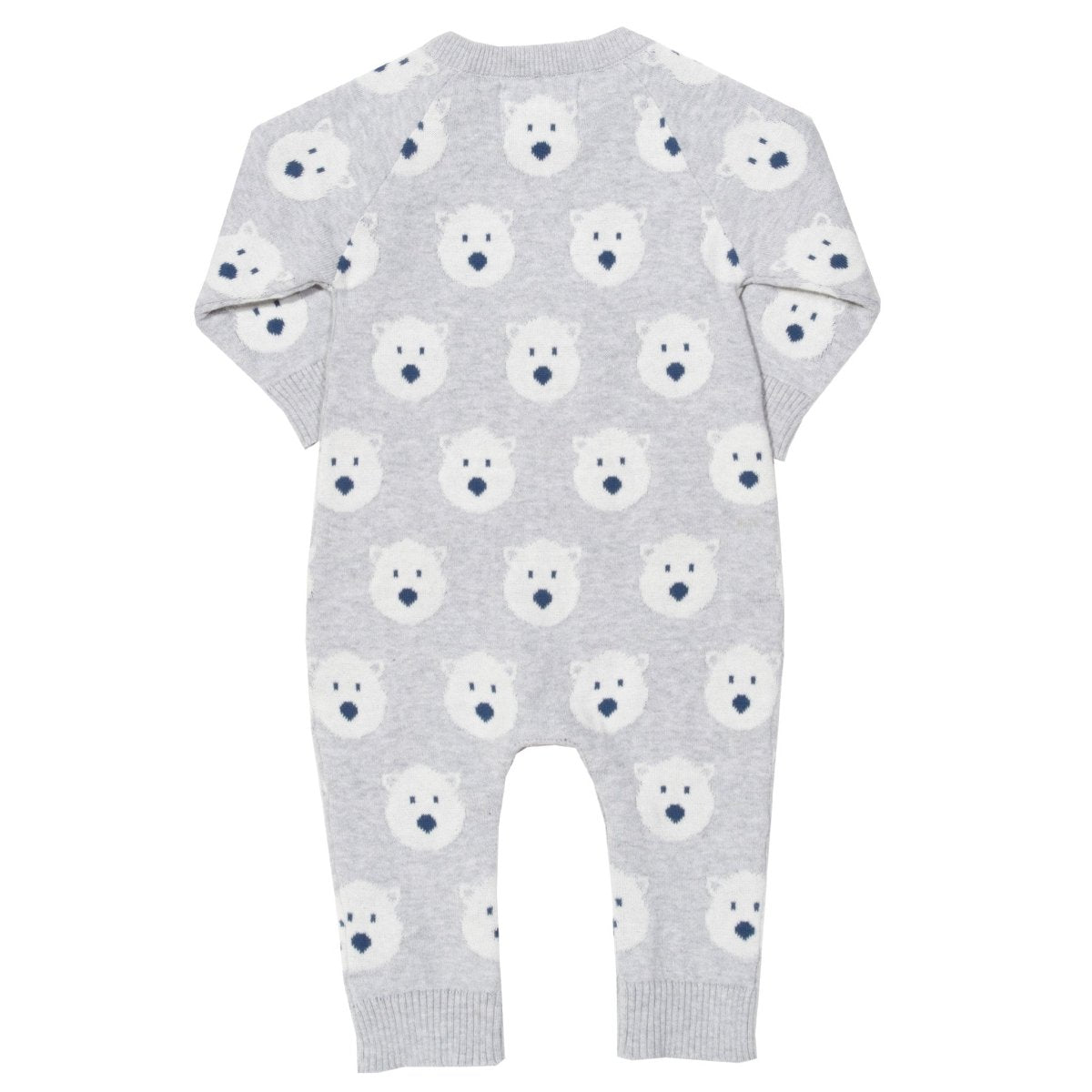 Snow bear knit romper - Borro - rent baby kids clothes