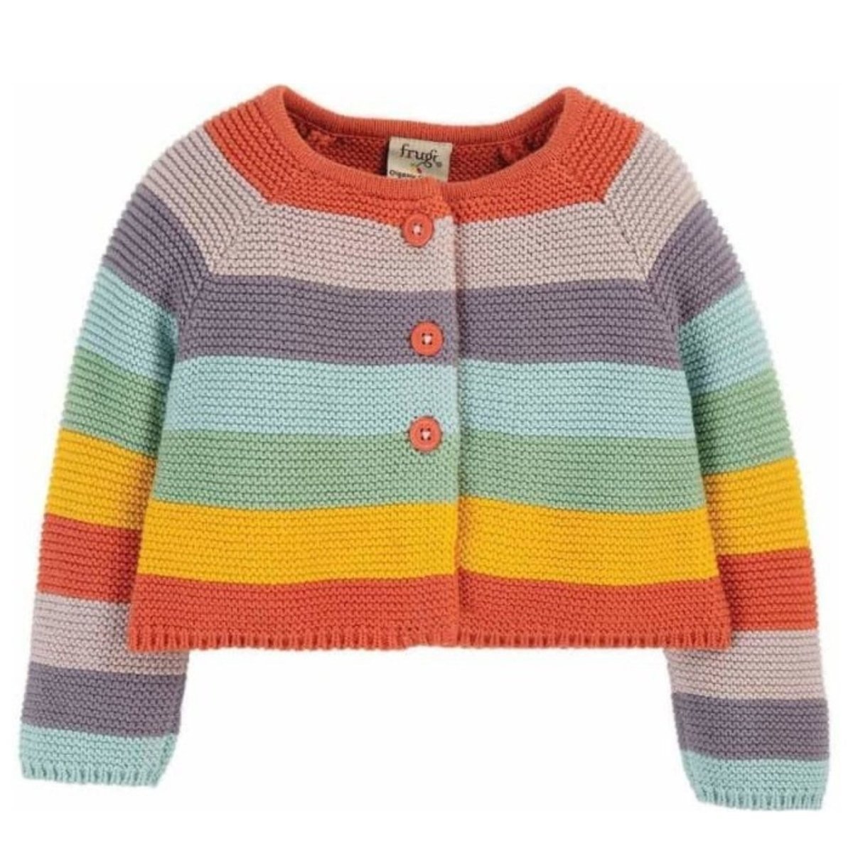 Soft rainbow cardigan - Borro - rent baby kids clothes