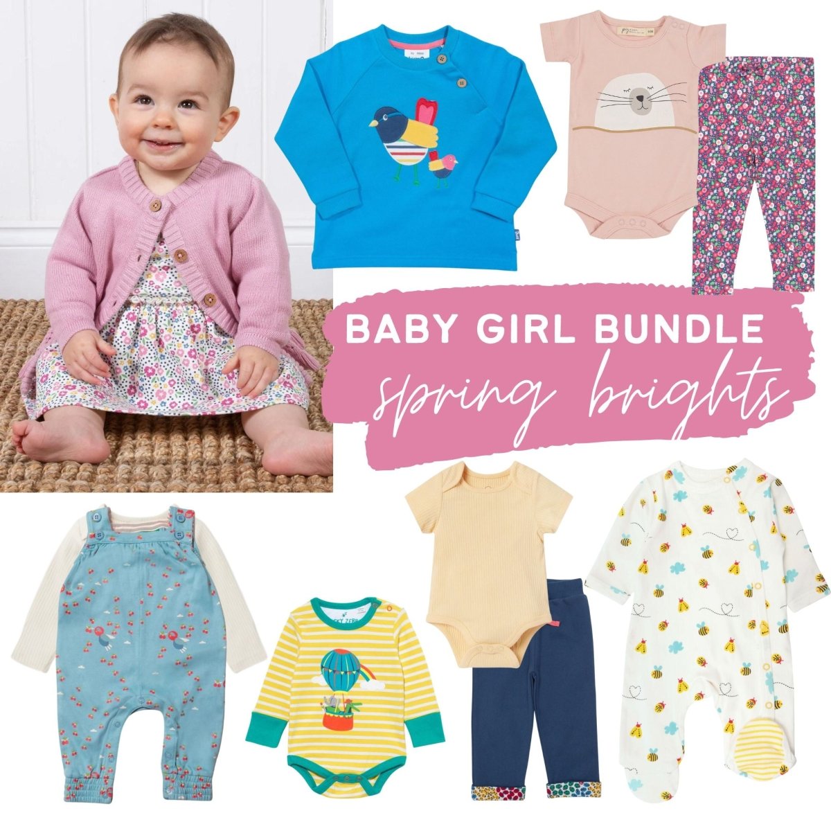 Spring brights capsule wardrobe - Borro - rent baby kids clothes