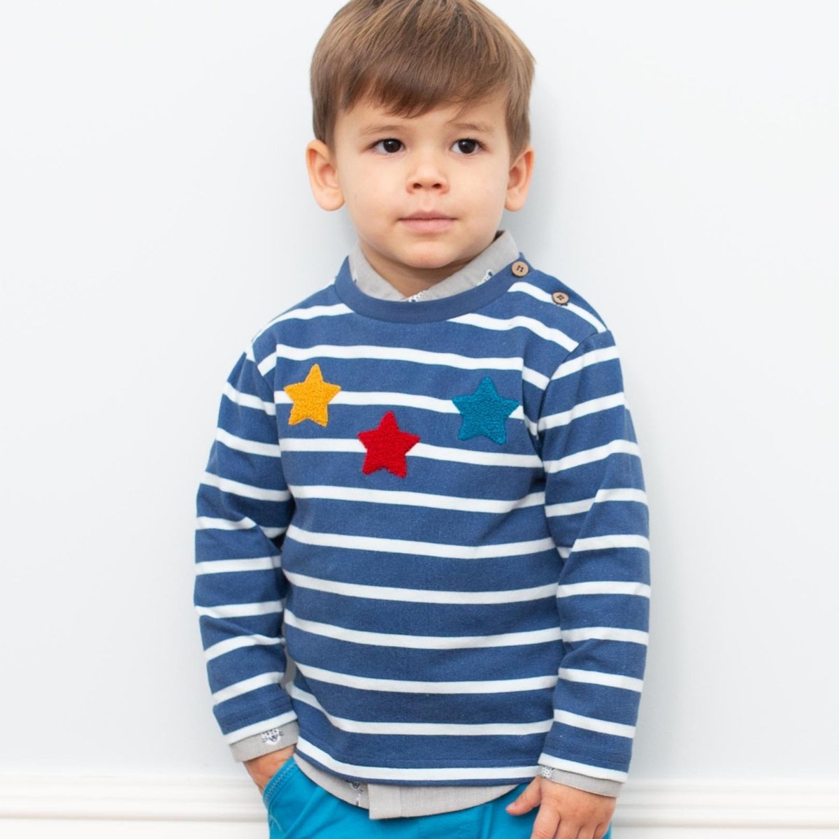 Star stripe long sleeve top - Borro - rent baby kids clothes