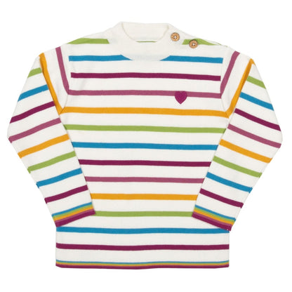 Stripy heart jumper - Borro - rent baby kids clothes
