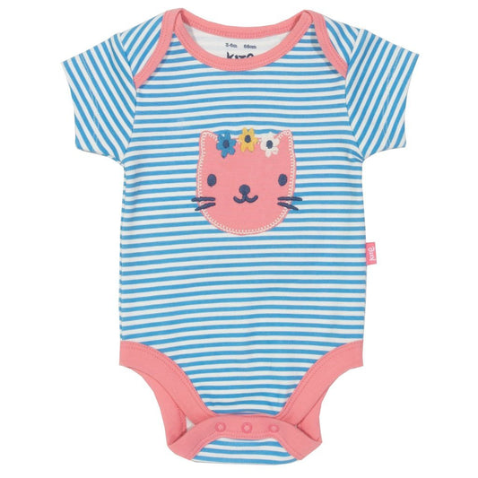 Stripy mercat short sleeve bodysuit - Borro - rent baby kids clothes