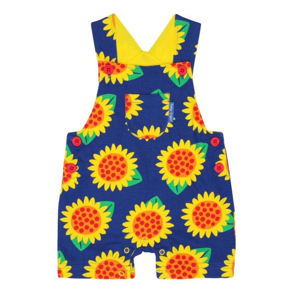 Sunflower short dungarees - Borro - rent baby kids clothes