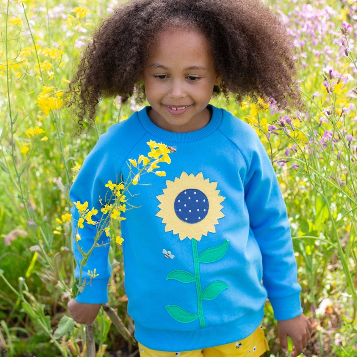 Sunflower sweatshirt - Borro - rent baby kids clothes