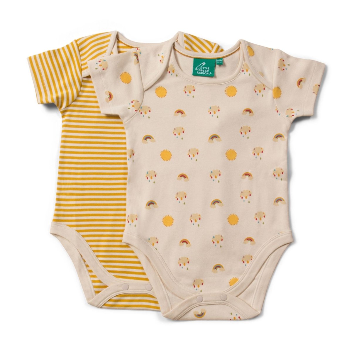 Sunshine & rainbows baby body set - 2 pack - Borro - rent baby kids clothes