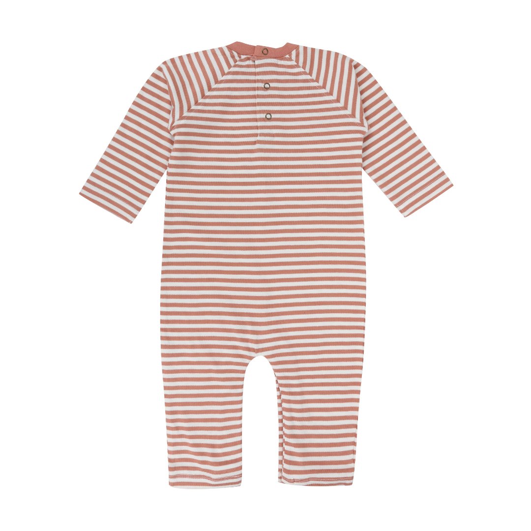 Terracotta stripe character romper - Borro - rent baby kids clothes