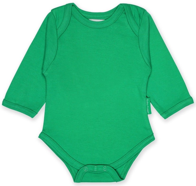 Toby Tiger long sleeve bodysuit - green - Borro - rent baby kids clothes