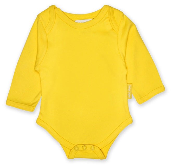 Toby Tiger long sleeve bodysuit - yellow - Borro - rent baby kids clothes