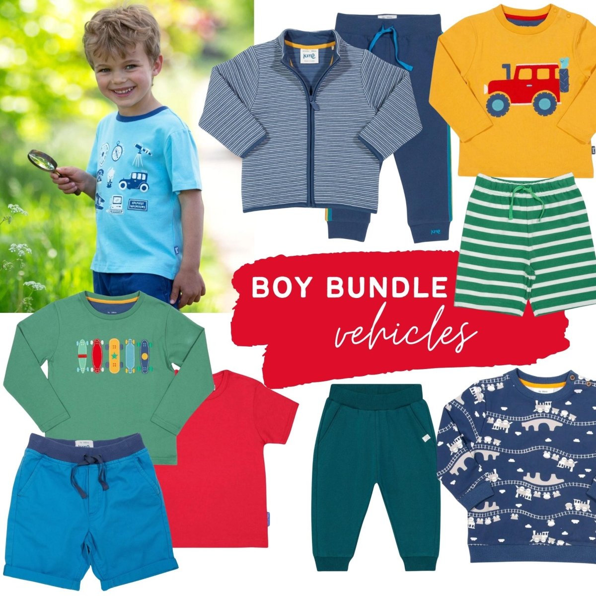 Vehicles capsule wardrobe - Borro - rent baby kids clothes