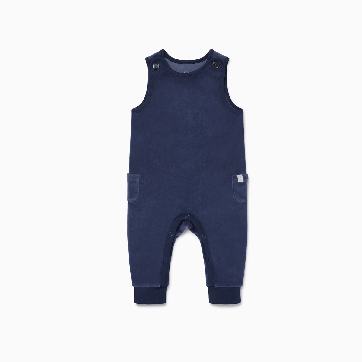 Velour dungarees - navy - Borro - rent baby kids clothes